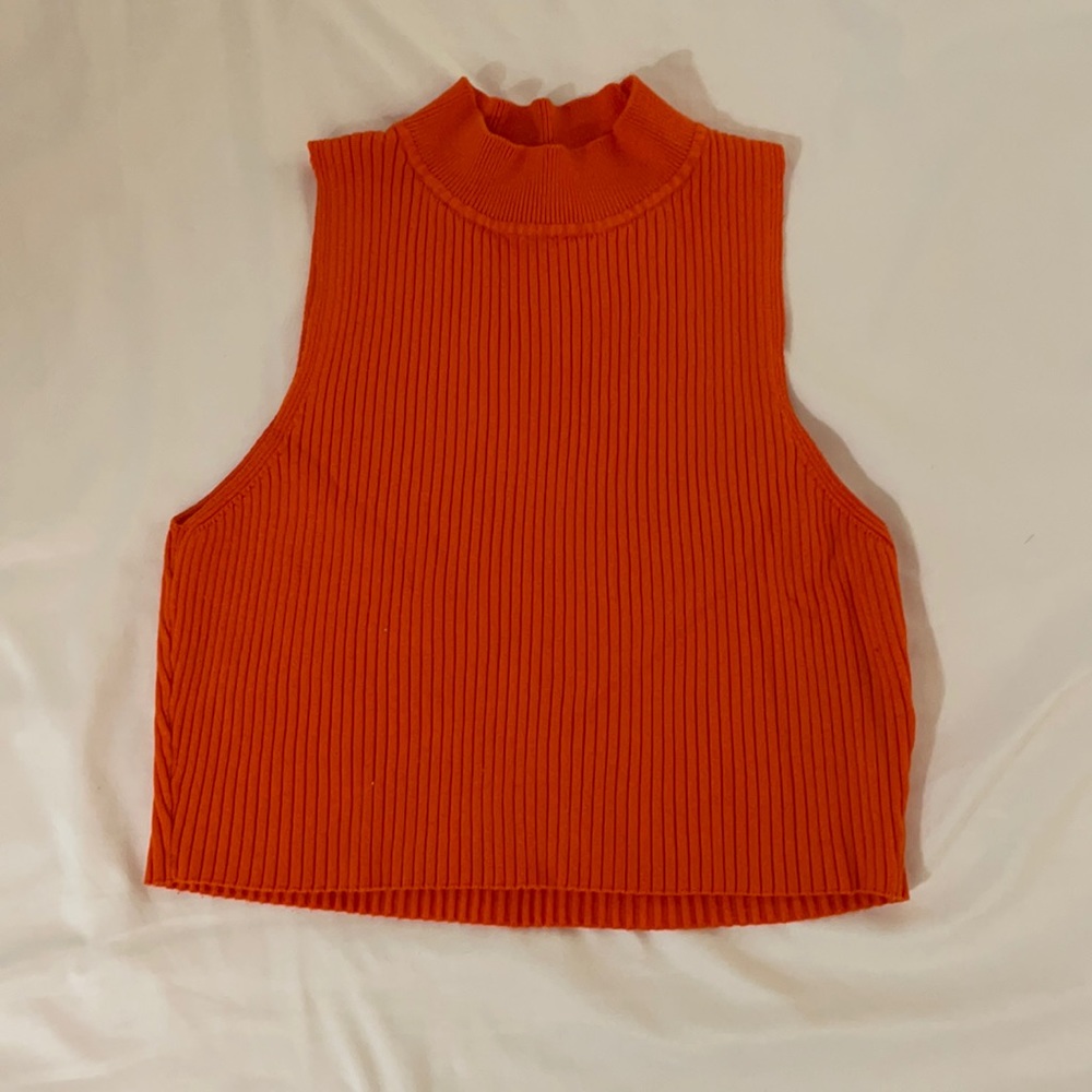 Orange cropped top